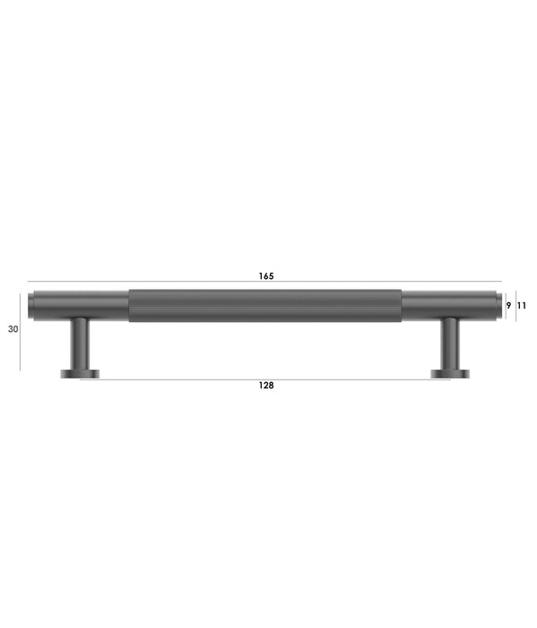 Soho 165mm Handle Gun Metal - SOHDL128-GM
