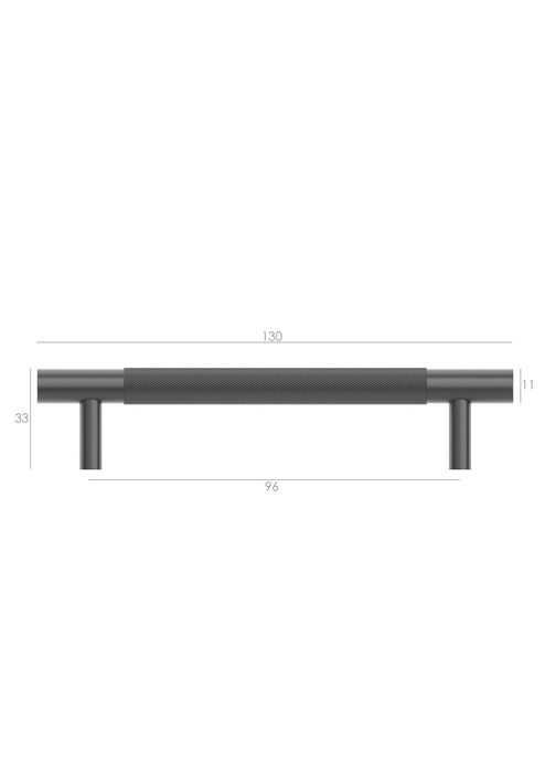 Nord 130mm Handle Gun Metal - NOHDL128-GM