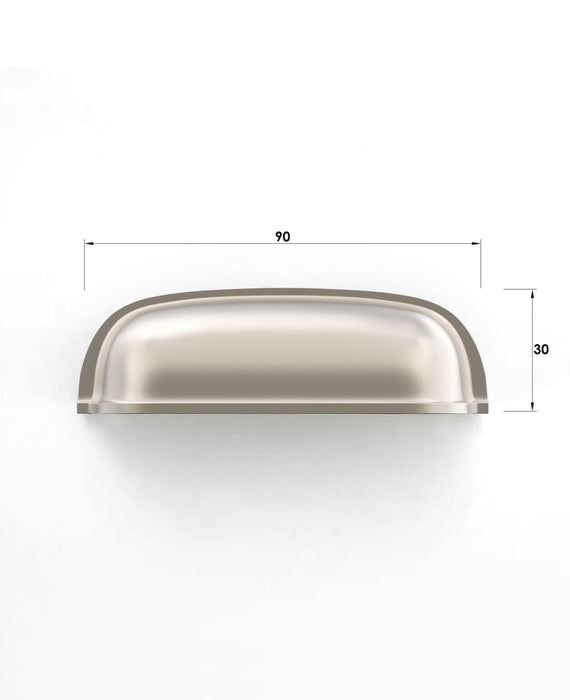 Newport 90mm Handle Brushed Nickel - NEHDL76-BN