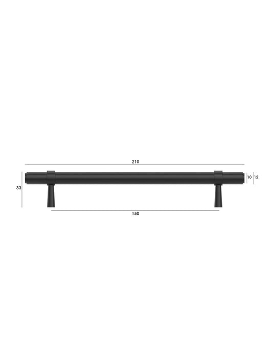 Astor 210mm Handle Matte Black - ASHDL160-BLK