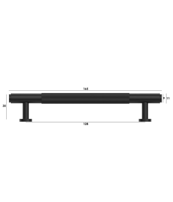 Soho 165mm Handle Matte Black - SOHDL128-BLK