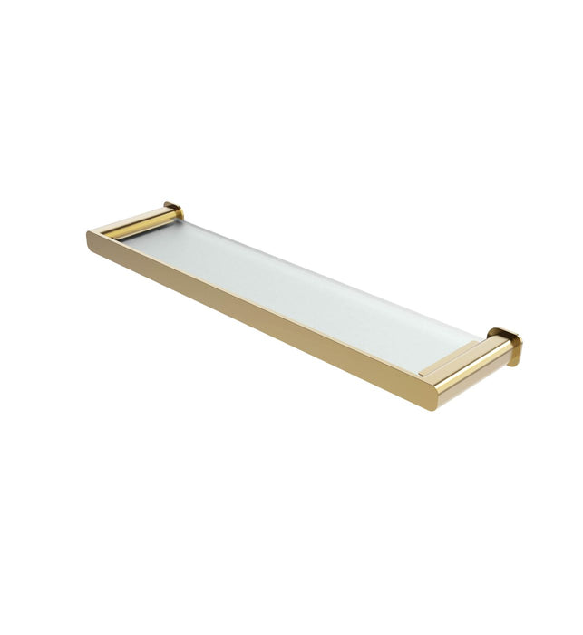 Oskar Metal and Glass Shelf Argent Gold - AC4110AG