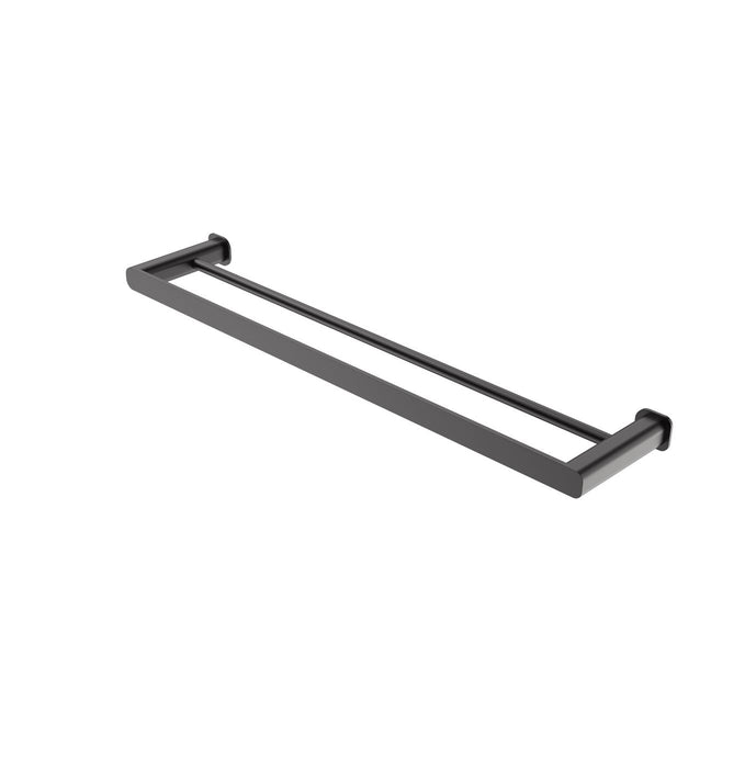 Oskar 600mm Double Towel Rail Gun Metal - AC4112GM