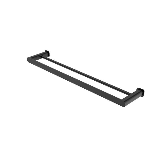 Oskar 600mm Double Towel Rail Matte Black - AC4112B
