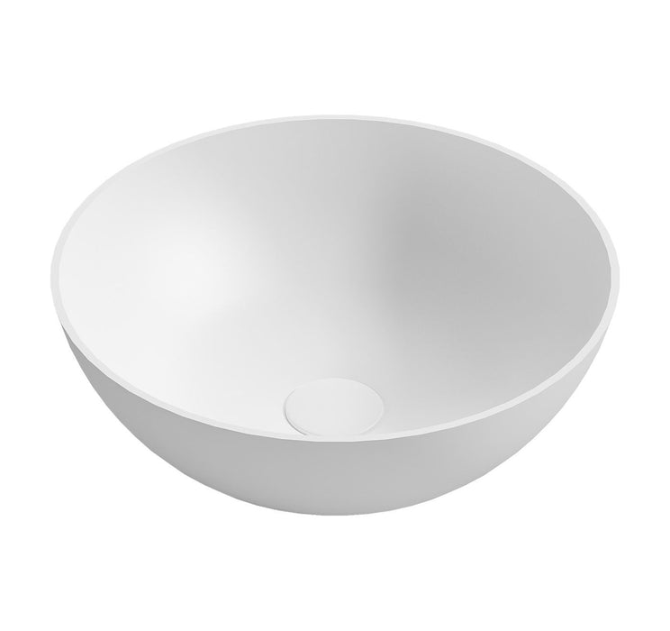 London Solid Surface Matte White Basin NF - SSB4040