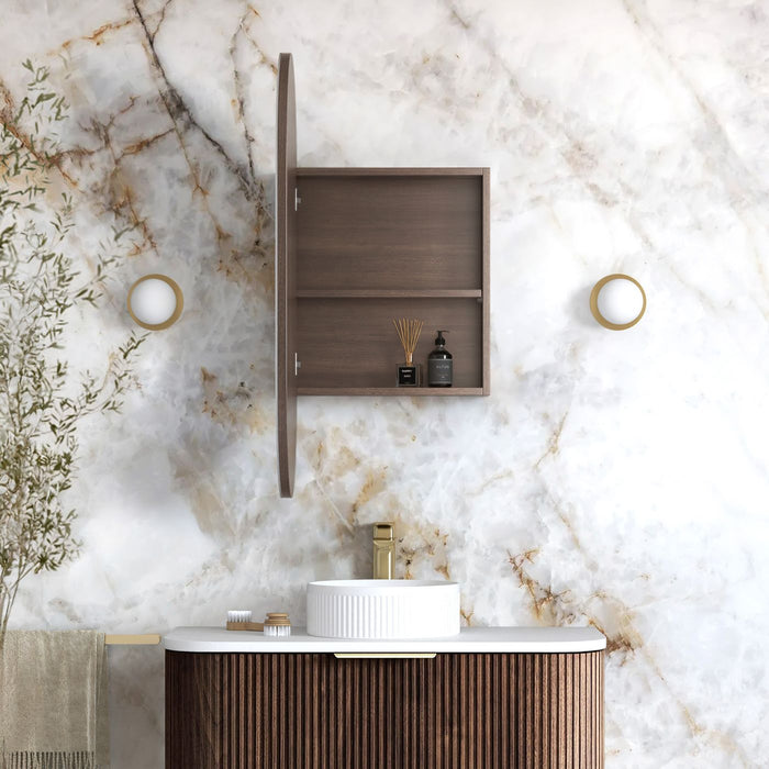 Noosa 900x450 Shaving Cabinet Sable Walnut - SOV9045SW