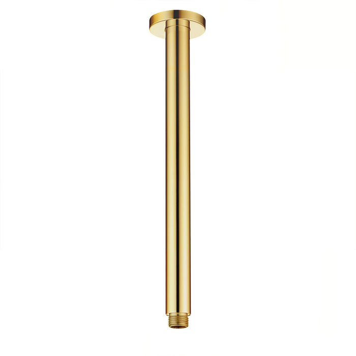 Vetto Round 300mm Ceiling Shower Arm Argent Gold - PCSA3AG