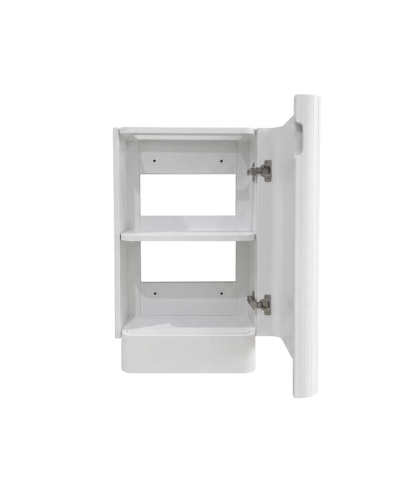 Maxi Space Saver Curved Floor Standing Vanity Matte White - SPF450MW