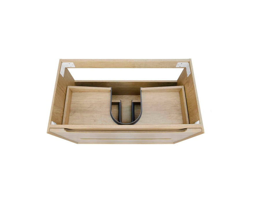 Byron Wall Hung Curve Vanity Natural Oak - BY600N