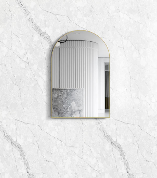 Archie Mirror Frame W600mm Brushed Gold Metal - MFMAR9060G