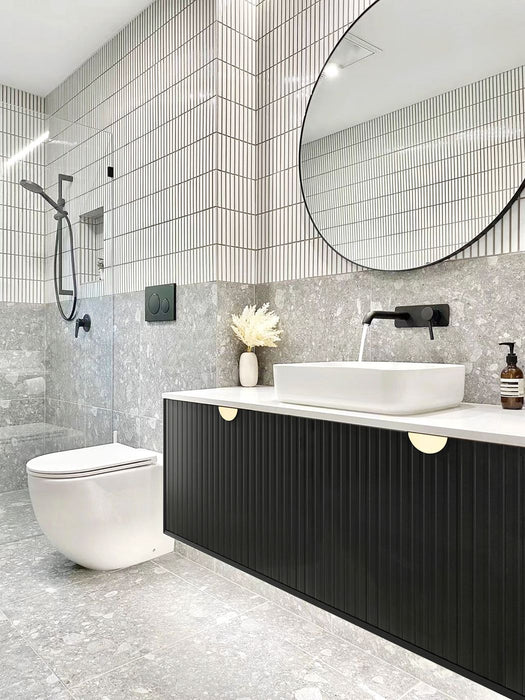 Marlo 1200mm Wall Hung Vanity Matte Black - MA1200B