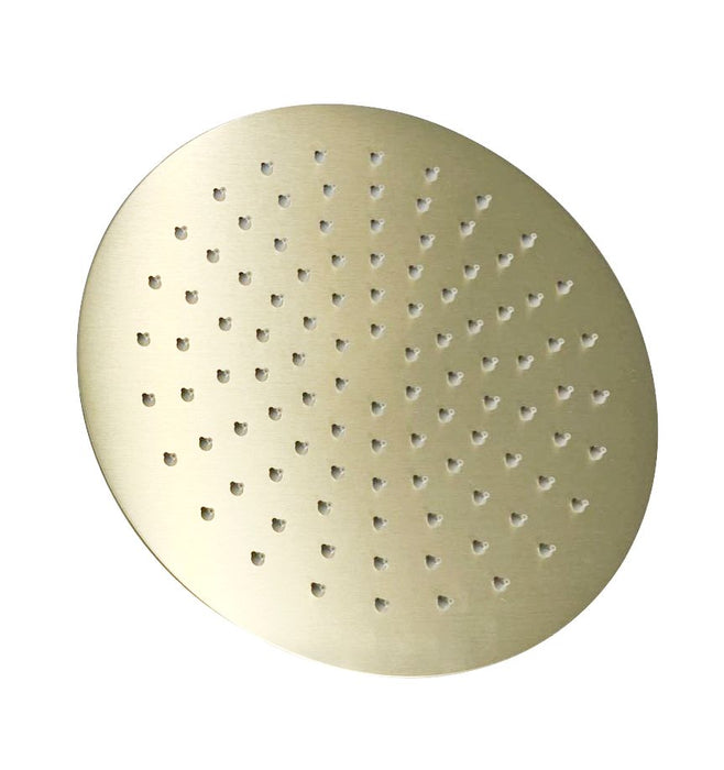 Vetto 250mm Round Shower Head Brushed Gold - PSSH10BG
