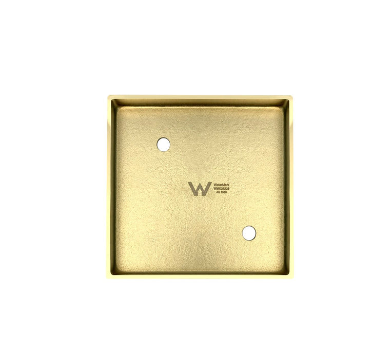 Smart 114mm Square Tiles Waste Brushed Gold - ISWF03-BG