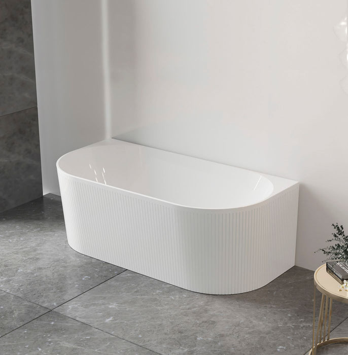 Attica Acrylic Bath Matte White - ANBT-BW-1700-MW