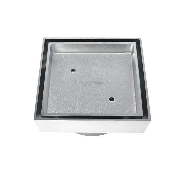 Smart 114mm Square Tiles Waste Chrome - ISWF03