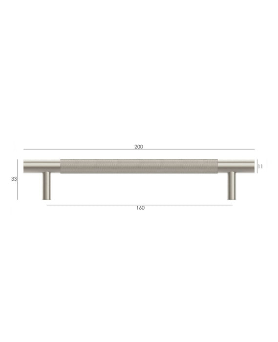 Nord 200mm Handle Brushed Nickel - NOHDL160-BN