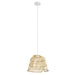 Buy Pendant Lights Australia Glyneath Pendant Light White Steel Natural Wood - 43873N
