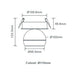 Buy Recessed LED Downlights Australia Moon Recessed LED Downlight Flood Black 3CCT - 22804