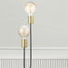 Buy Table Lamps Australia Josefine 2 Light Table Lamp Matt Black & Brass - 48955003