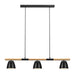 Buy Island Pendant Lights Australia Theo 3 Light Island Pendant Black - 2112603003