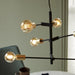 Buy Pendant Lights Australia Josefine 6 Light Pendant Matt Black  & Brass - 48933003