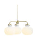 Buy Island Pendant Lights Australia Raito 3 Light Island Pendant Opal White - 48053001