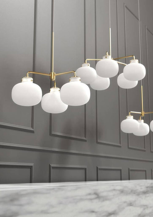 Buy Island Pendant Lights Australia Raito 3 Light Island Pendant Opal White - 48053001