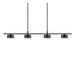 Buy Island Pendant Lights Australia Clyde 4 Light LED Island Pendant Black - 2010813003