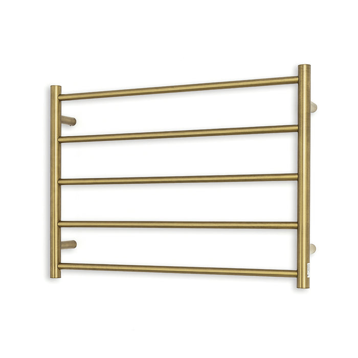 Heated Round Ladder 750 x 550mm Brushed Gold - GLD-RTR03RIGHT