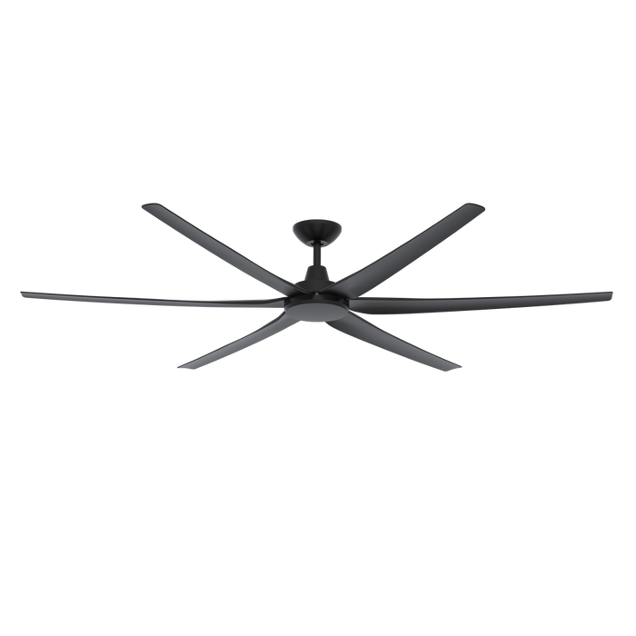 Buy DC Ceiling Fans Australia Glide DC Ceiling Fan 80" Black ABS Polymer Blades - 60157