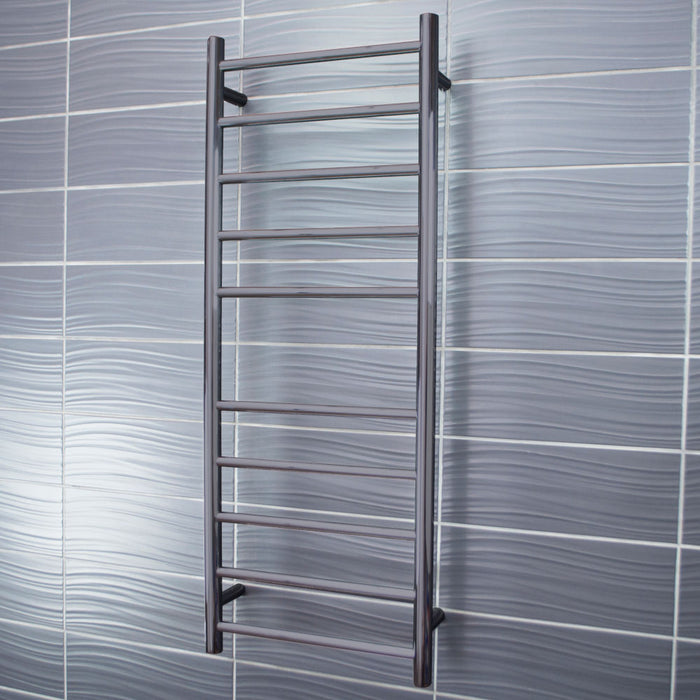 Heated Round Ladder 430 x 1100mm Gun Metal Grey - GMG-RTR430RIGHT