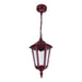 Buy Outdoor Pendant Lights Australia Chester Outdoor Pendant Light Burgundy Aluminium - 14968