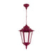 Buy Outdoor Pendant Lights Australia Turin Outdoor Pendant Light H800mm Burgundy Aluminium - 15502