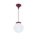 Buy Outdoor Pendant Lights Australia Siena Outdoor Pendant Light W200mm Burgundy Aluminium - 15550