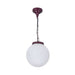 Buy Outdoor Pendant Lights Australia Siena Outdoor Pendant Light W250mm Burgundy Aluminium - 15556