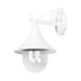 Buy Exterior Wall Lights Australia Monaco Exterior Wall Light Straight Arm White Aluminium - 15817