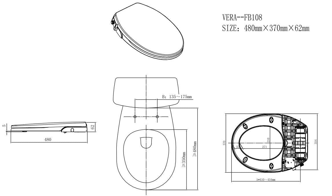 Vera Bidet White - FB108
