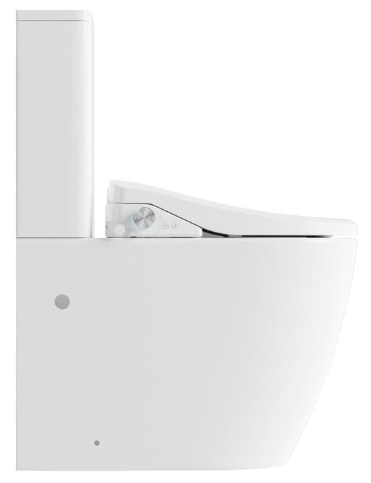 Catania Standarad Bidet Seat with Vega Rimless Toilet White - BS35S-TL6086A