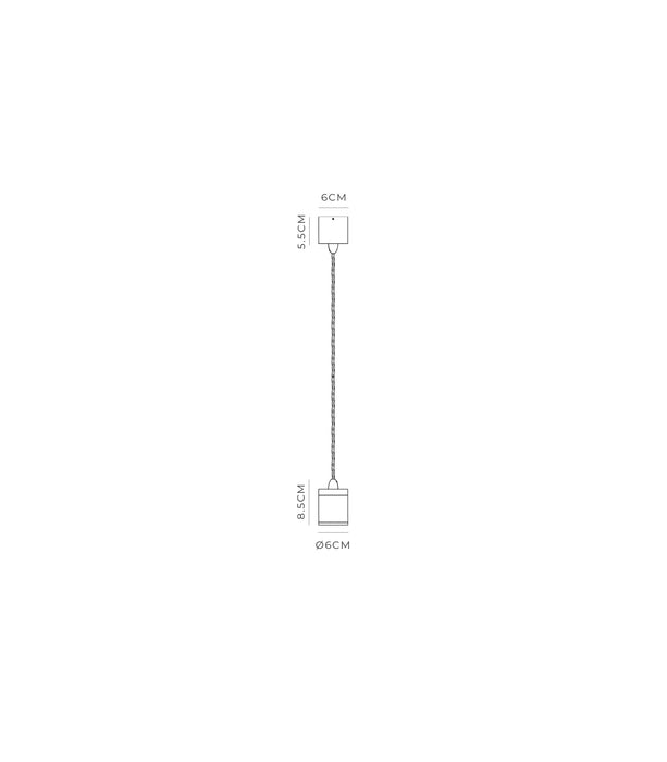 Parlour Pendant Light Iron - LR.i02.25.IRN