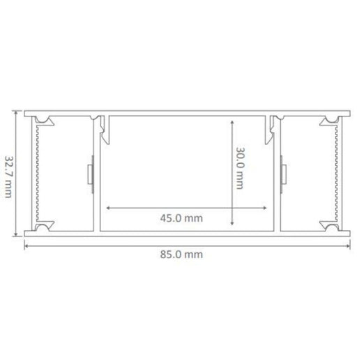 Buy Wall Sconce Australia Lumaline Up & Down Wall Sconce W900mm White Aluminium 4000K - 23672