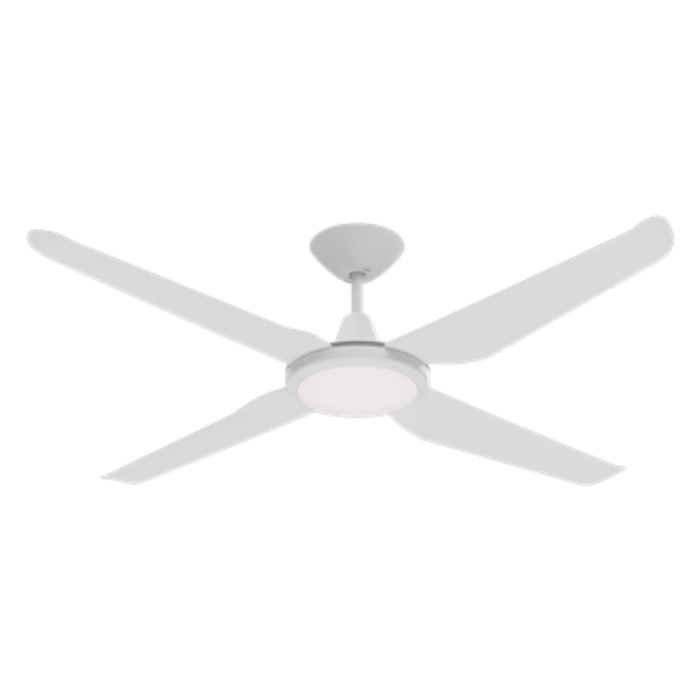 Buy DC Ceiling Fans With Light Australia Motion DC Ceiling Fan 52" White LED Light White - 60051