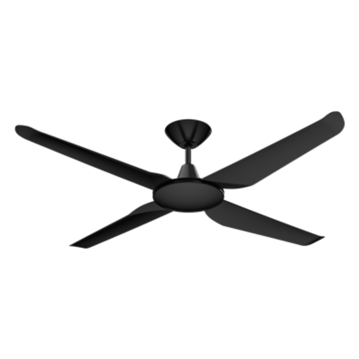 Buy DC Ceiling Fans Australia Motion DC Ceiling Fan 52" Black ABS Polymer Blades - 60040