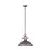 Buy Pendant Lights Australia NARVIK Grey Dome With Copper Highlight 1 Light Pendant - NARVIK3