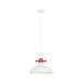 Buy Pendant Lights Australia NARVIK White Dome With Copper Highlight 1 Light Pendant - NARVIK1