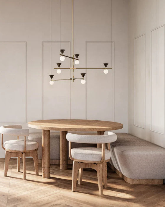 Oneta 6 Light LED Pendant 3W 2700K Aged Gold - ARO.C1299/6/ORO