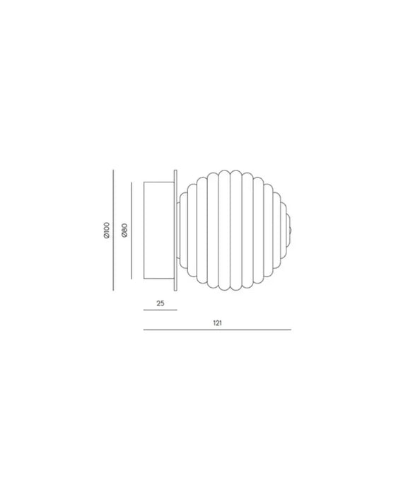 Doul LED Ceiling Light 3W 2700K Matte Black - ARO.T1310/NEG