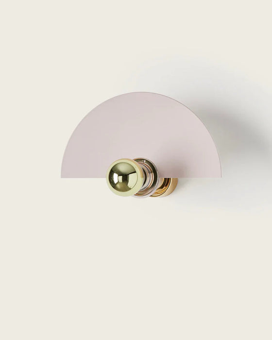 Haban 180mm Large Wall Light Chrome & White - ARO.A1053/15/CHR+1088/35/BCO