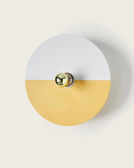 Haban 180mm Large Wall Light Chrome & White - ARO.A1053/15/CHR+1088/35/BCO