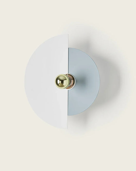 Haban 180mm Large Wall Light Chrome & White - ARO.A1053/15/CHR+1088/35/BCO