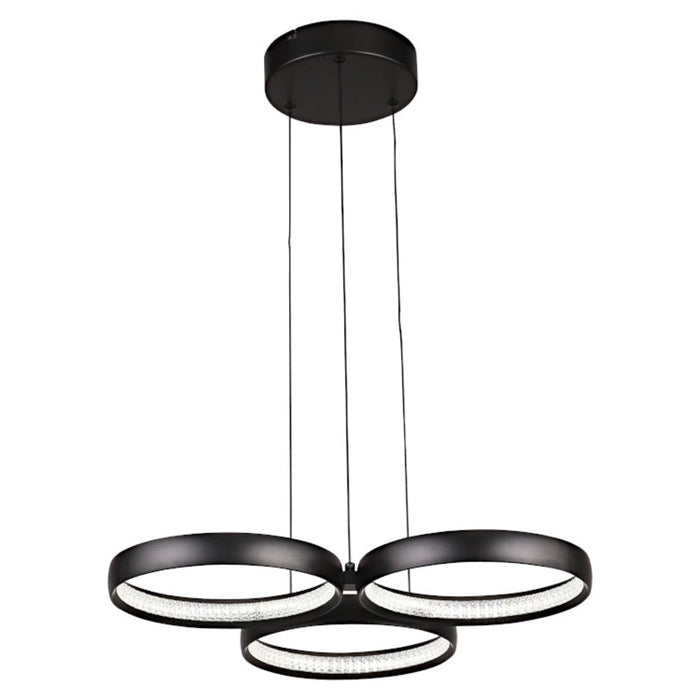 Buy Cluster Pendants Australia Olympus LED Cluster 3 Lights Black 3CCT - OLYM3PLEDBLK